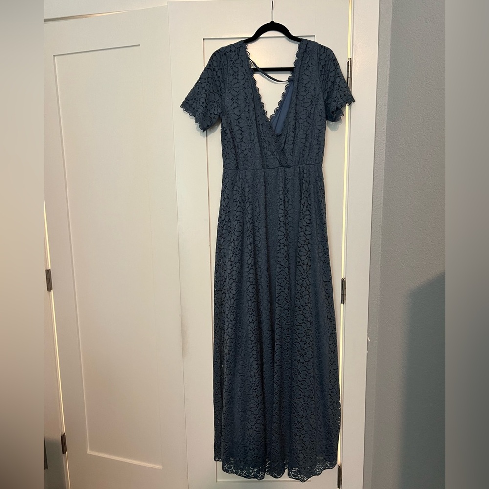 Baltic Born Lace Maxi Dress in Blue